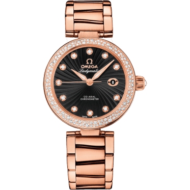 LadyMatic Co-Axial 34 Red Gold / Diamond / Black / Bracelet