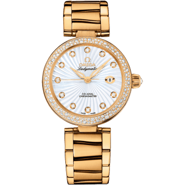 LadyMatic Co-Axial 34 Yellow Gold / Diamond / MOP / Bracelet