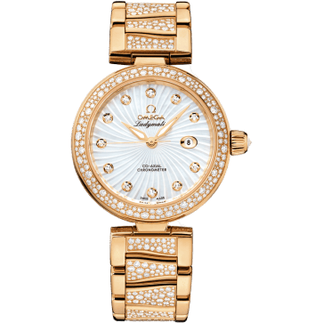 LadyMatic Co-Axial 34 Yellow Gold / Diamond / MOP / Diamond Bracelet