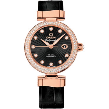 LadyMatic Co-Axial 34 Red Gold / Diamond / Black
