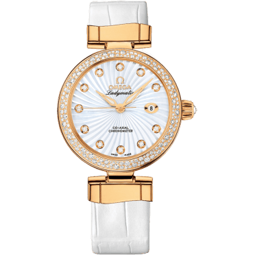 LadyMatic Co-Axial 34 Yellow Gold / Diamond / MOP
