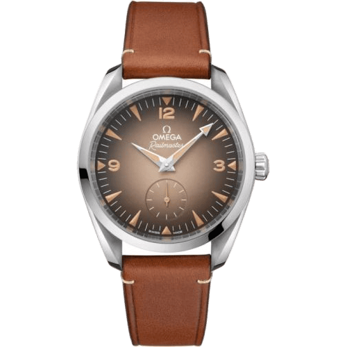 Railmaster Omega Co-Axial Master Chronometer Small Seconds 38 Stainless Steel / Beige Gradient