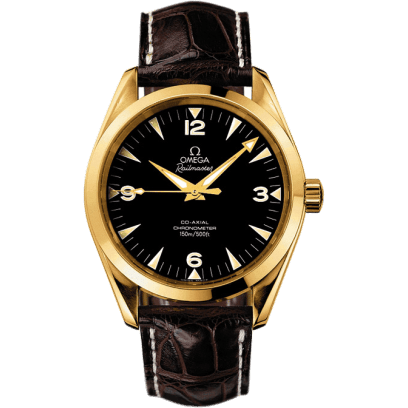 Seamaster Aqua Terra 150M Co-Axial 39.2 Railmaster Yellow Gold / Brown Alligator