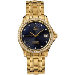 Seamaster 120M Automatic 36.25 Yellow Gold / Diamond / Blue