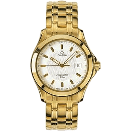 Seamaster 120M Quartz 36.25 Yellow Gold / White
