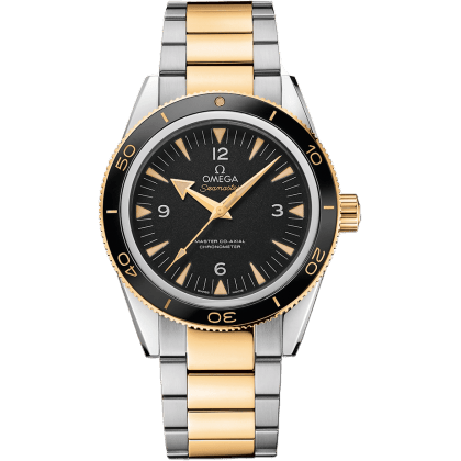 Seamaster 300 Master Co-Axial Stainless Steel / Yellow Gold / Black / Bracelet