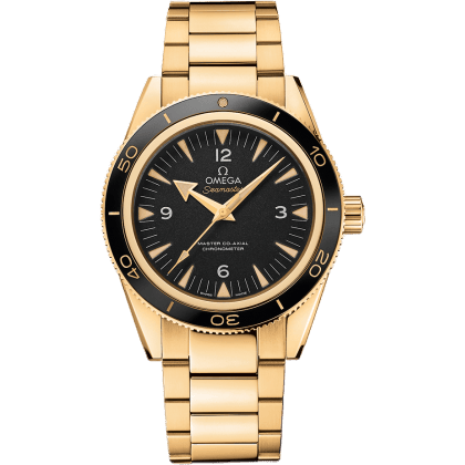 Seamaster 300 Master Co-Axial Yellow Gold / Black / Bracelet