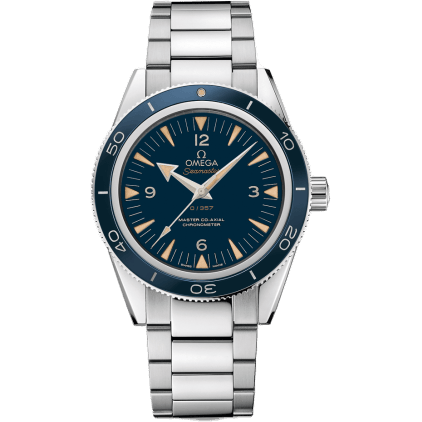 Seamaster 300 Master Co-Axial Platinum / Blue / Bracelet