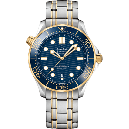 Seamaster Diver 300M Master Co-Axial 42 Stainless Steel / Yellow Gold / Blue / Bracelet
