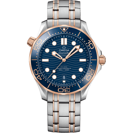 Seamaster Diver 300M Master Co-Axial 42 Stainless Steel / Sedna Gold / Blue / Bracelet