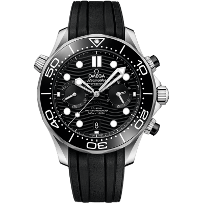Seamaster Diver 300M Master Co-Axial 44 Chronograph Stainless Steel / Black / Rubber