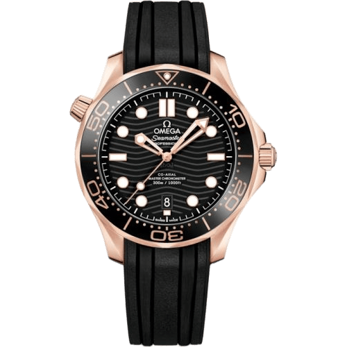 Seamaster Diver 300M Master Co-Axial 42 Sedna Gold / Black / Rubber