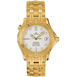 Seamaster Diver 300M Automatic 36.25 Yellow Gold / White / Bracelet