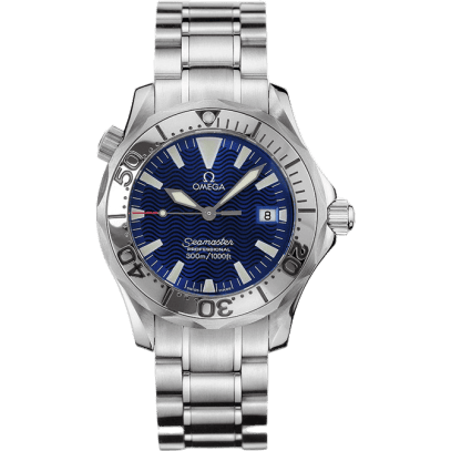 Seamaster Diver 300M Quartz 36.25 Stainless Steel / Electric Blue / Bracelet