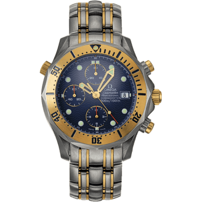 Seamaster Diver 300M Automatic 41.5 Chronograph Titanium / Yellow Gold / Blue / Bracelet