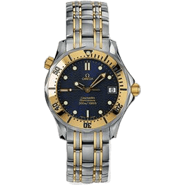 Seamaster Diver 300M Quartz 36.25 Stainless Steel / Yellow Gold / Blue / Bracelet