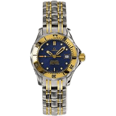 Seamaster Diver 300M Quartz 28 Stainless Steel / Yellow Gold / Blue / Bracelet