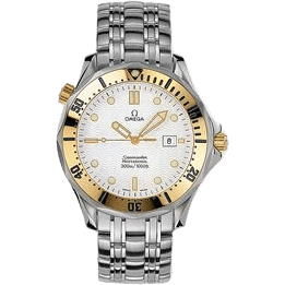 Seamaster Diver 300M Quartz 41 Stainless Steel / Yellow Gold / White / Bracelet