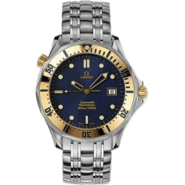 Seamaster Diver 300M Quartz 41 Stainless Steel / Yellow Gold / Blue / Bracelet