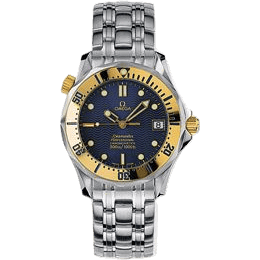 Seamaster Diver 300M Automatic 36.25 Stainless Steel / Yellow Gold / Blue / Bracelet