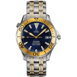 Seamaster Diver 300M Automatic 41 Stainless Steel / Yellow Gold / Blue / Bracelet