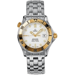 Seamaster Diver 300M Quartz 36.25 Stainless Steel / Yellow Gold / White / Bracelet