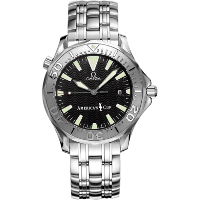 Seamaster Diver 300M Automatic 41 Stainless Steel / White Gold / Black / Bracelet / America's Cup