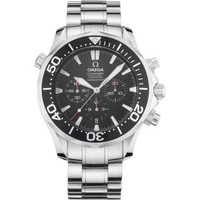Seamaster Diver 300M Automatic 41.5 Chronograph Stainless Steel / Black / Bracelet / America's Cup