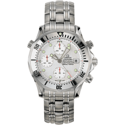 Seamaster Diver 300M Automatic 41.5 Chronograph Stainless Steel / White / Bracelet