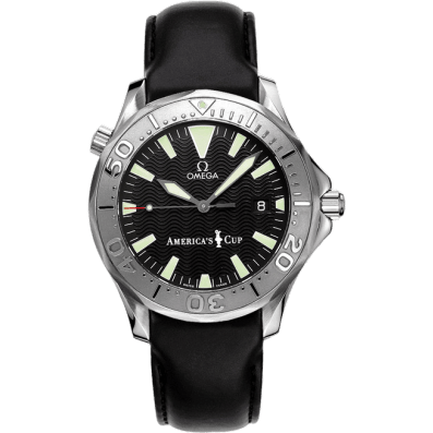Seamaster Diver 300M Automatic 41 Stainless Steel / White Gold / Black / Leather / America's Cup