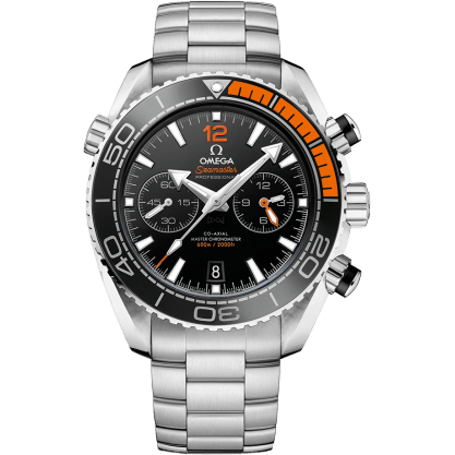 Seamaster Planet Ocean 600M Co-Axial 45.5 Master Chronometer Chronograph Stainless Steel / Orange / Bracelet