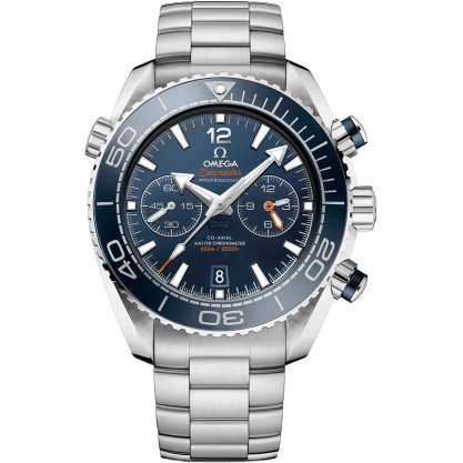 Seamaster Planet Ocean 600M Co-Axial 45.5 Master Chronometer Chronograph Stainless Steel / Blue / Bracelet