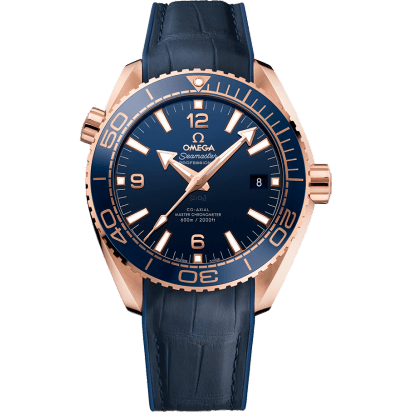 Seamaster Planet Ocean 600M Co-Axial 43.5 Master Chronometer Sedna Gold / Blue / Strap