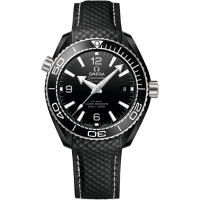 Seamaster Planet Ocean 600M Co-Axial 39.5 Master Chronometer Deep Black / Black / Strap