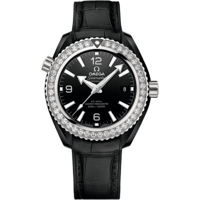 Seamaster Planet Ocean 600M Co-Axial 39.5 Master Chronometer Deep Black / Black / Strap