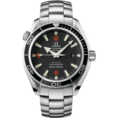 Seamaster Planet Ocean 600M Co-Axial 42 Stainless Steel / Orange Numerals / Bracelet