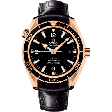 Seamaster Planet Ocean 600M Co-Axial 42 Red Gold / Black / Alligator