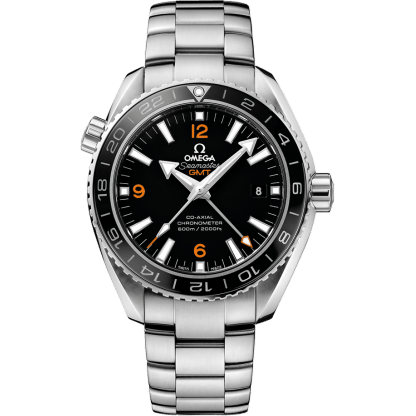 Seamaster Planet Ocean 600M Co-Axial 43.5 GMT Stainless Steel / Orange Numerals / Bracelet
