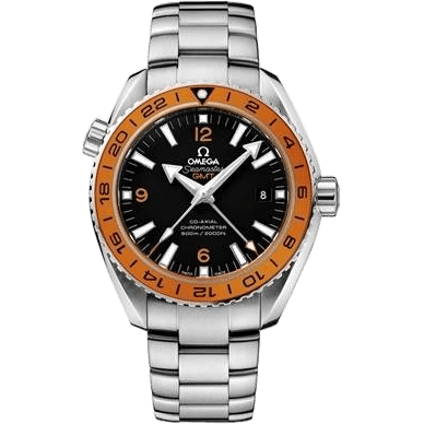 Seamaster Planet Ocean 600M Co-Axial 43.5 GMT Stainless Steel / Orange Numerals / Bracelet