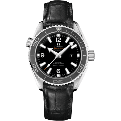 Seamaster Planet Ocean 600M Co-Axial 37.5 Stainless Steel / Black / Alligator