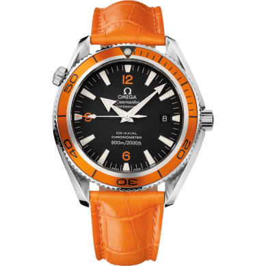 Seamaster Planet Ocean 600M Co-Axial 42 Stainless Steel / Orange / Alligator