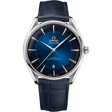 Seamaster Master Co-Axial 39.5 London Edition Stainless Steel / Blue / Alligator