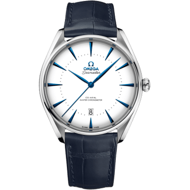 Seamaster Master Co-Axial 39.5 Singapore Edition Stainless Steel / White / Alligator