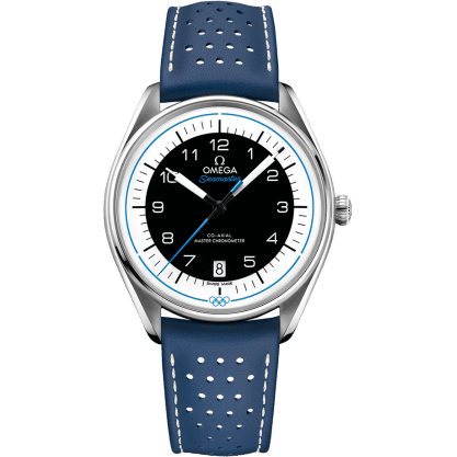Seamaster Master Co-Axial 39.5 Olympic Timekeeper Stainless Steel / Black / Blue