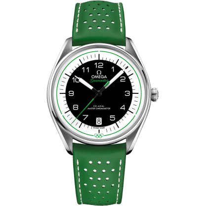 Seamaster Master Co-Axial 39.5 Olympic Timekeeper Stainless Steel / Black / Green