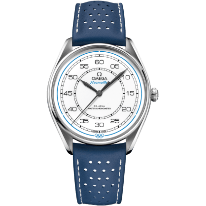 Seamaster Master Co-Axial 39.5 Olympic Timekeeper Stainless Steel / White / Blue