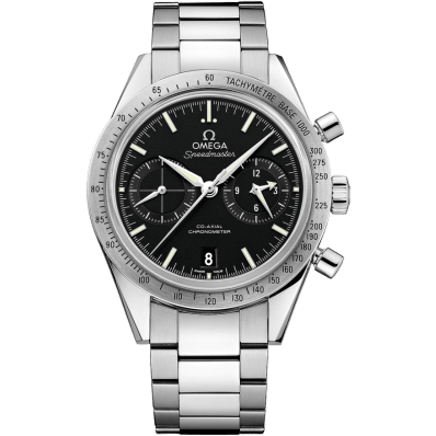 Speedmaster 57 Co-Axial Stainless Steel / Black / Bracelet