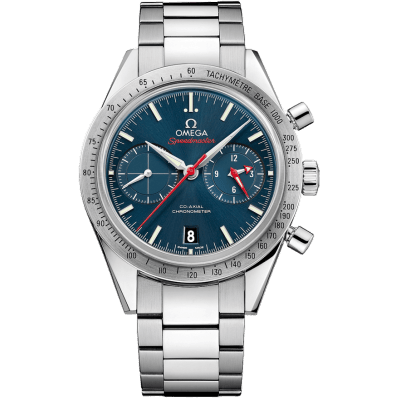 Speedmaster 57 Co-Axial Stainless Steel / Blue / Bracelet