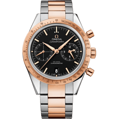 Speedmaster 57 Co-Axial Stainless Steel / Red Gold / Black / Bracelet