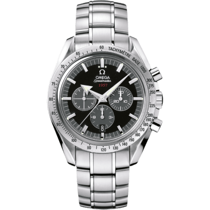 Speedmaster Broad Arrow 1957 Stainless Steel / Black / Bracelet